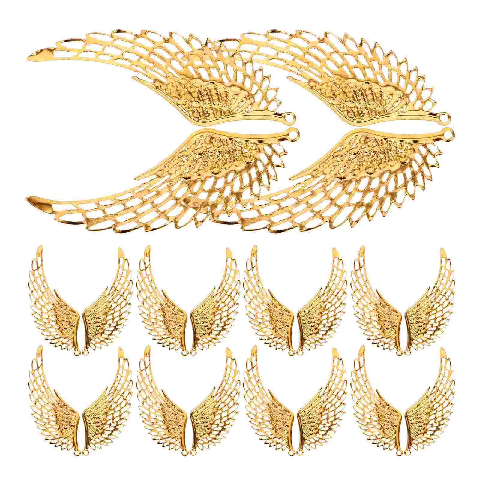 10 par Angel Wing Charm Wing Wisiorek Małe metalowe skrzydło do DIY Bransoletka Naszyjnik Kolczyk