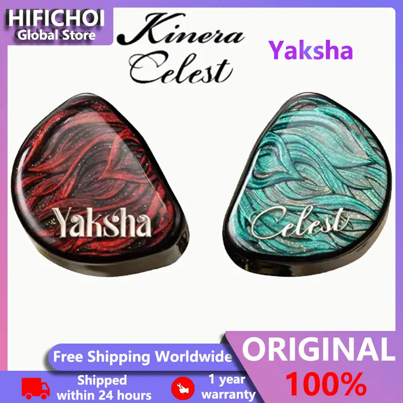 

New Kinera Celest Yaksha 2DD+1BA+1MPD Hybrid Drivers IEMs In-ear Hifi Earphones with 6N OCC Silver+OCC Hybrid Cable