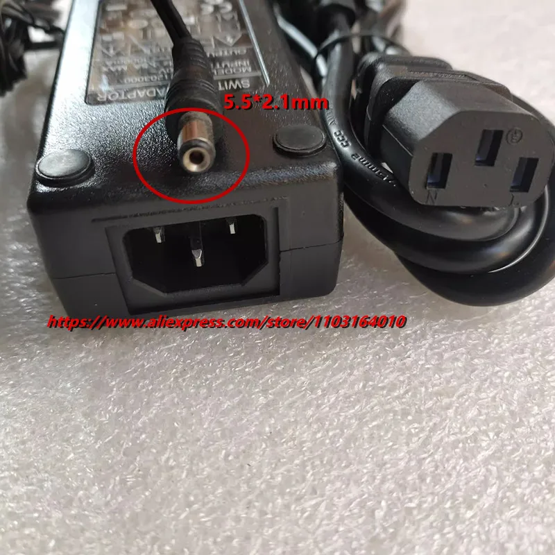 Genuíno FUJIA FJ-SW1203000 12V 3A 3000mA 36W Swicthing Power Adapter Carregador 5.5*2.1mm Ponta