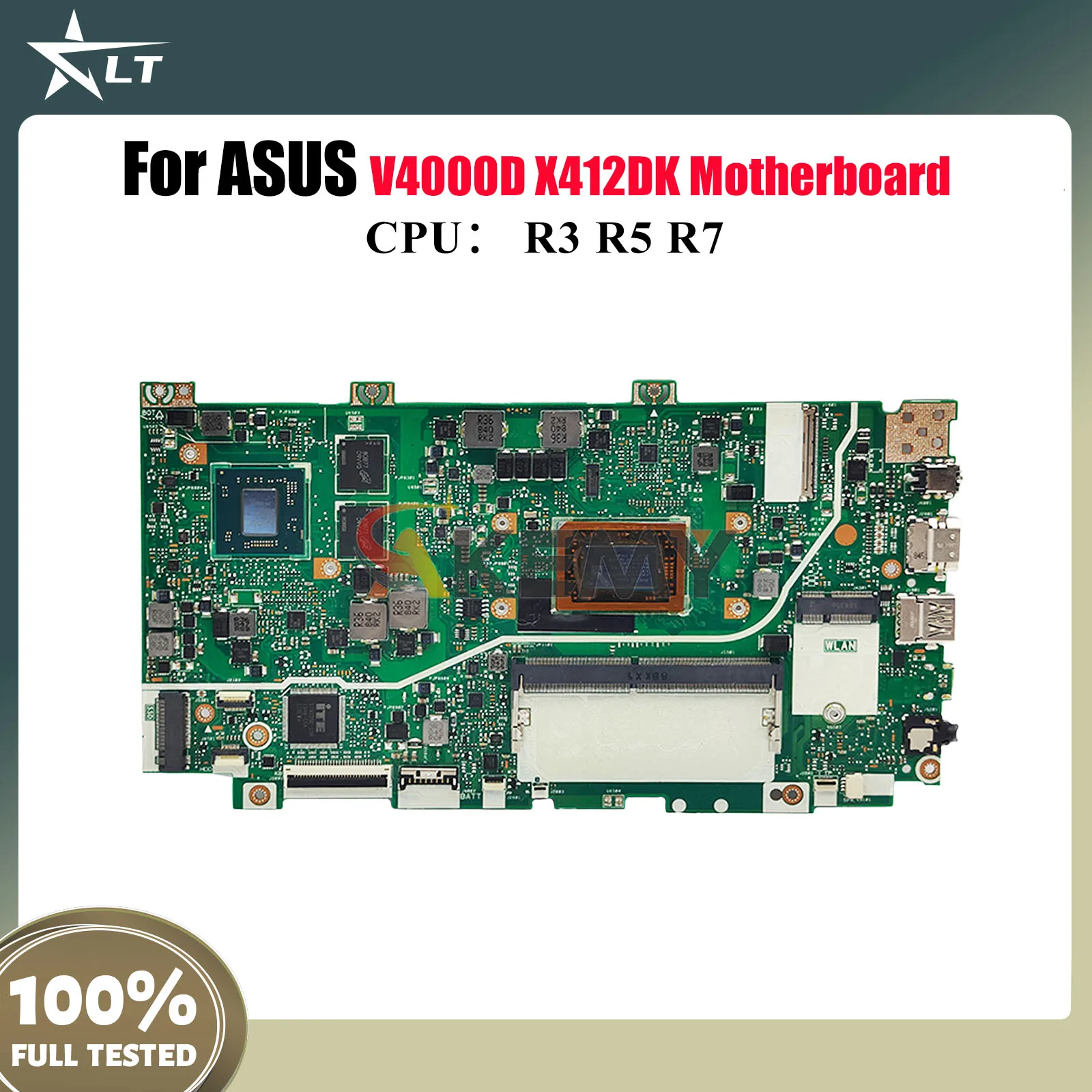 X412DK Laptop Motherboard Für ASUS VivoBook V4000d X412D X412DK Notebook Mainboard Mit R3 R5 R7 CPU 100% tests OK schnelle versand