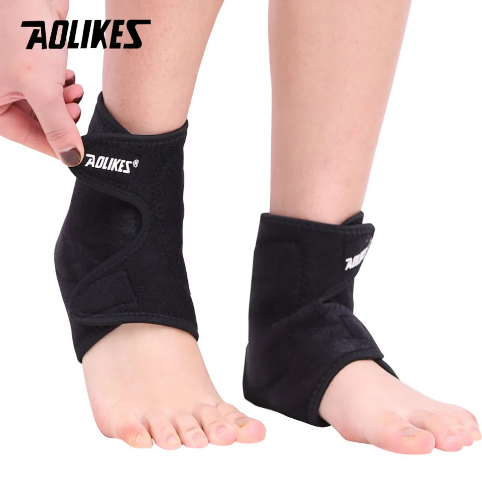 AOLIKES 1 paire auto-chauffant aimant cheville soutien orthèse garde protecteur hiver garder au chaud sport Tourmaline produit pied retenue