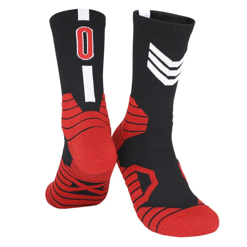 New Elite Basketball Socks Men Outdoor Running Socks Men Non-slip Basketball Socks Breathable Sweat Absorbing Cycling Socks