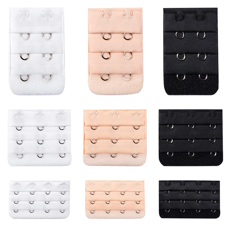 3/5pcs Bra Extenders Strap Extension 3 Hooks 2 Rows Women Intimates Lengthened Bra Hook Extenders Bra Intimates Accessories