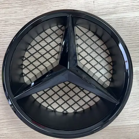 메르세데스 벤츠 AMG A B C E CLA CLS SLK GL 메트리스 GLK GLA G R V 비토 GLE GLC GLS용 그릴 배지 그리드 스타일 프론트 엠블럼