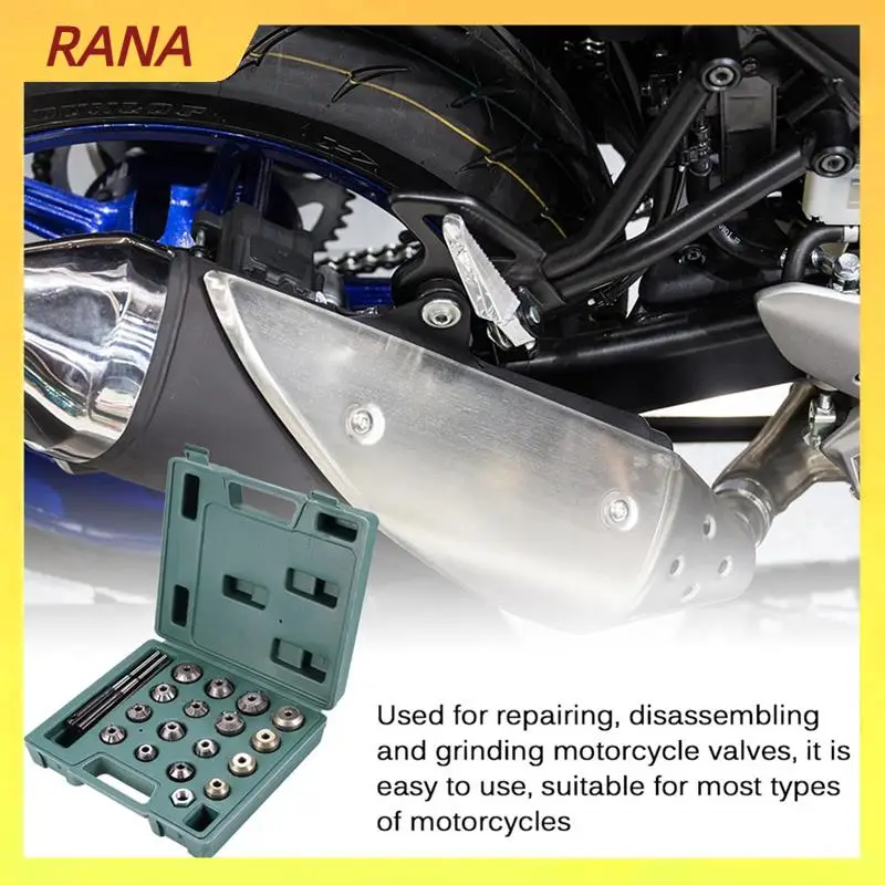 ユニバーサルバルブシートリーマーバルブツールセットオートバイ超硬リーマーダイヤモンド砥石修復ツール