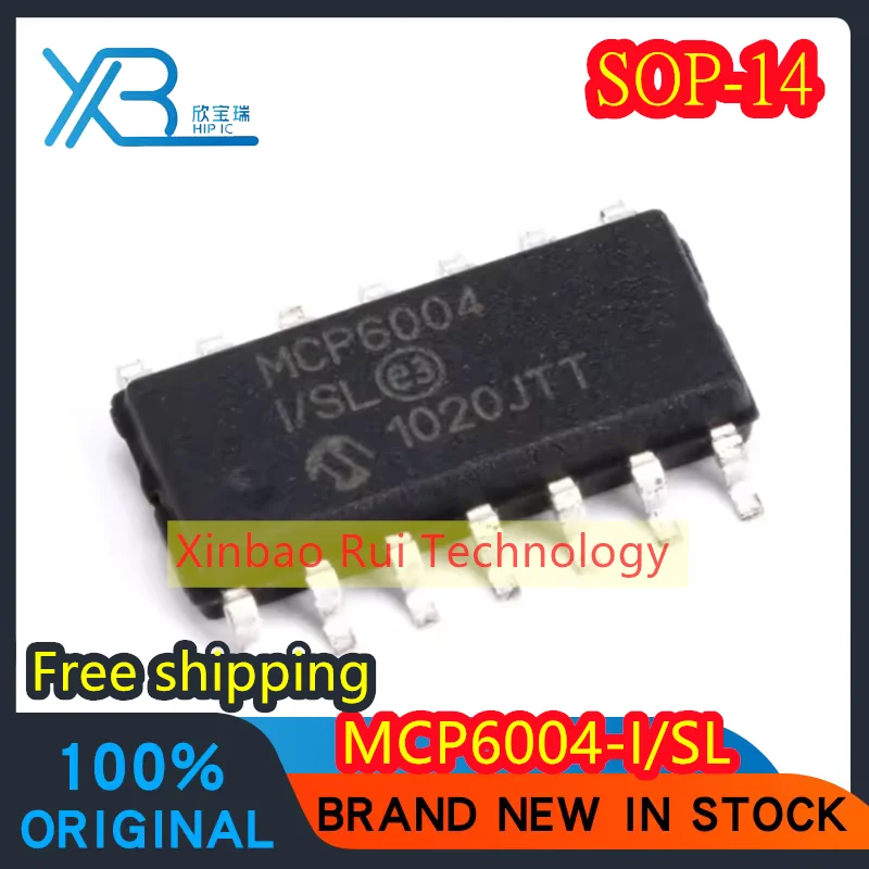 (10/50pieces) MCP6004 MCP6004-I/SL SOP14 operational amplifier chip 100% and original