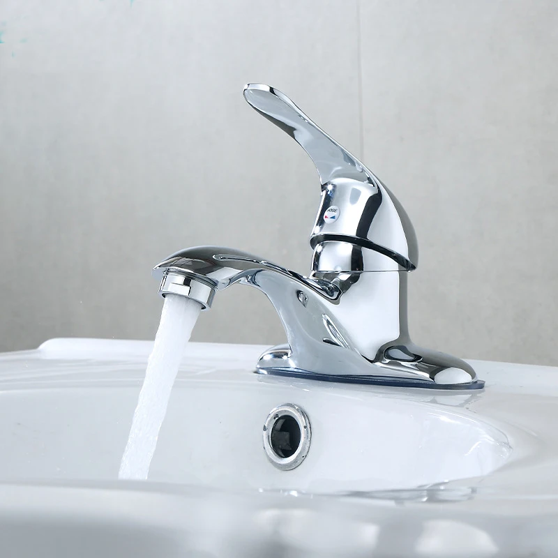 

Смеситель для раковины с двойным отверстием для ванной комнаты, смеситель для горячей и холодной воды для туалета, кухни, ванной комнаты, смеситель для раковины из цинкового сплава