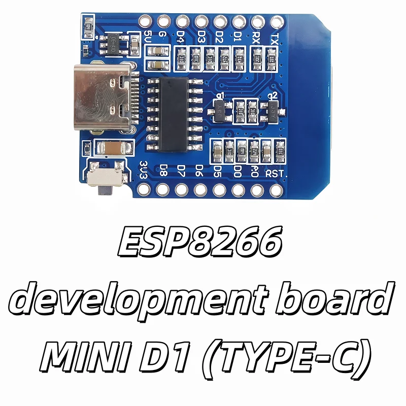 1-6PCS ESP8266 D1 Mini TYPE-C Development Board MINI D1 (TYPE-C) V2 Module WiFi D1 Mini Development Board 3.3V