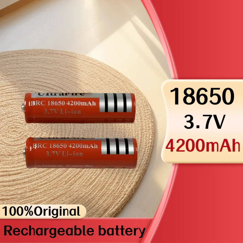 2026 Neue 18650 Lithium-Batterie 3,7V 4200mAh BRC 18650 Wiederaufladbare Batterie Lithium-Ionen-Akku für Taschenlampen und Powerbanks