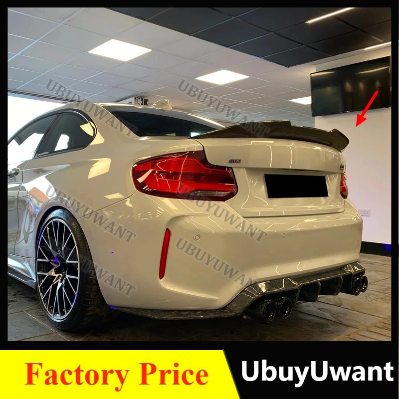

FOR BMW 2 Series F22 F23&M2 F87 PSM Style 2014-2020 Real Carbon Fiber Rear Wing Trunk Lip Spoiler