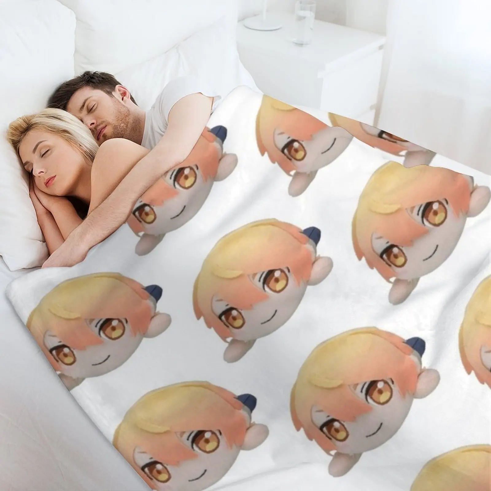 بطانية رمي قطيفة من Tsukasa Tenma لفصل الشتاء، بطانيات شعر أطفال فضفاضة