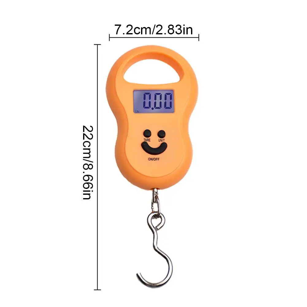 50 كجم ميزان معلق إلكتروني LCD مقياس رقمي الخلفية أوزان الصيد مقياس الجيب موازين الأمتعة