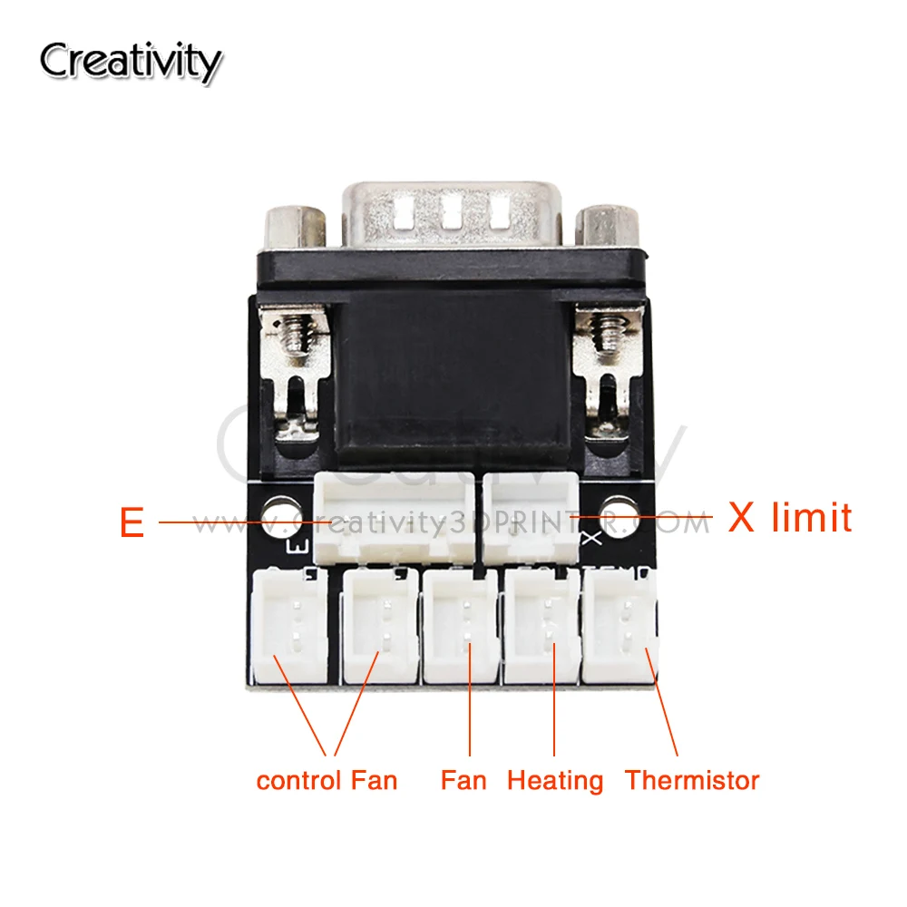 Creativity 3D Integrated Extrusion/Nozzle Heating/Temperature Control, Using VGA Signal Cable Transmission Motherboard