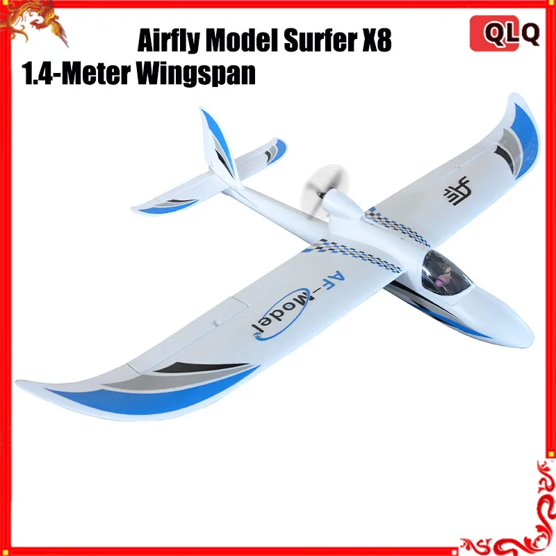 Avión Rc Airfly modelo surfista 1,4 metros de envergadura Fpv planeador modelo de avión eléctrico teledirigido modelo de avión de ala fija