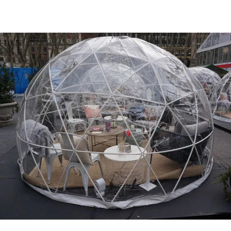 outdoor clear glass pvc garden dome tent house restaurant dome igloo for event