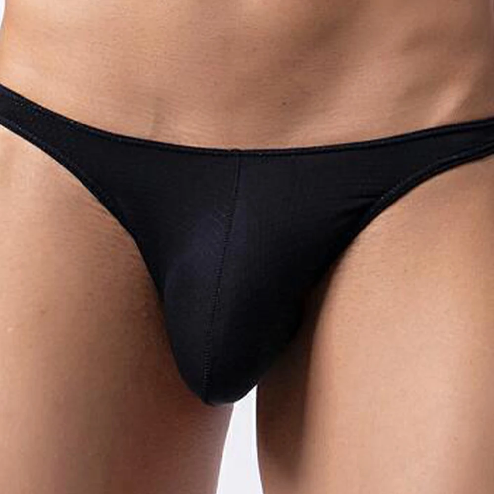 Bikini Uomo G-String Vita bassa Uomo Piccoli fondi Solido Traspirante Slip estivi Colore sottile Tronco Mutande Cuasal