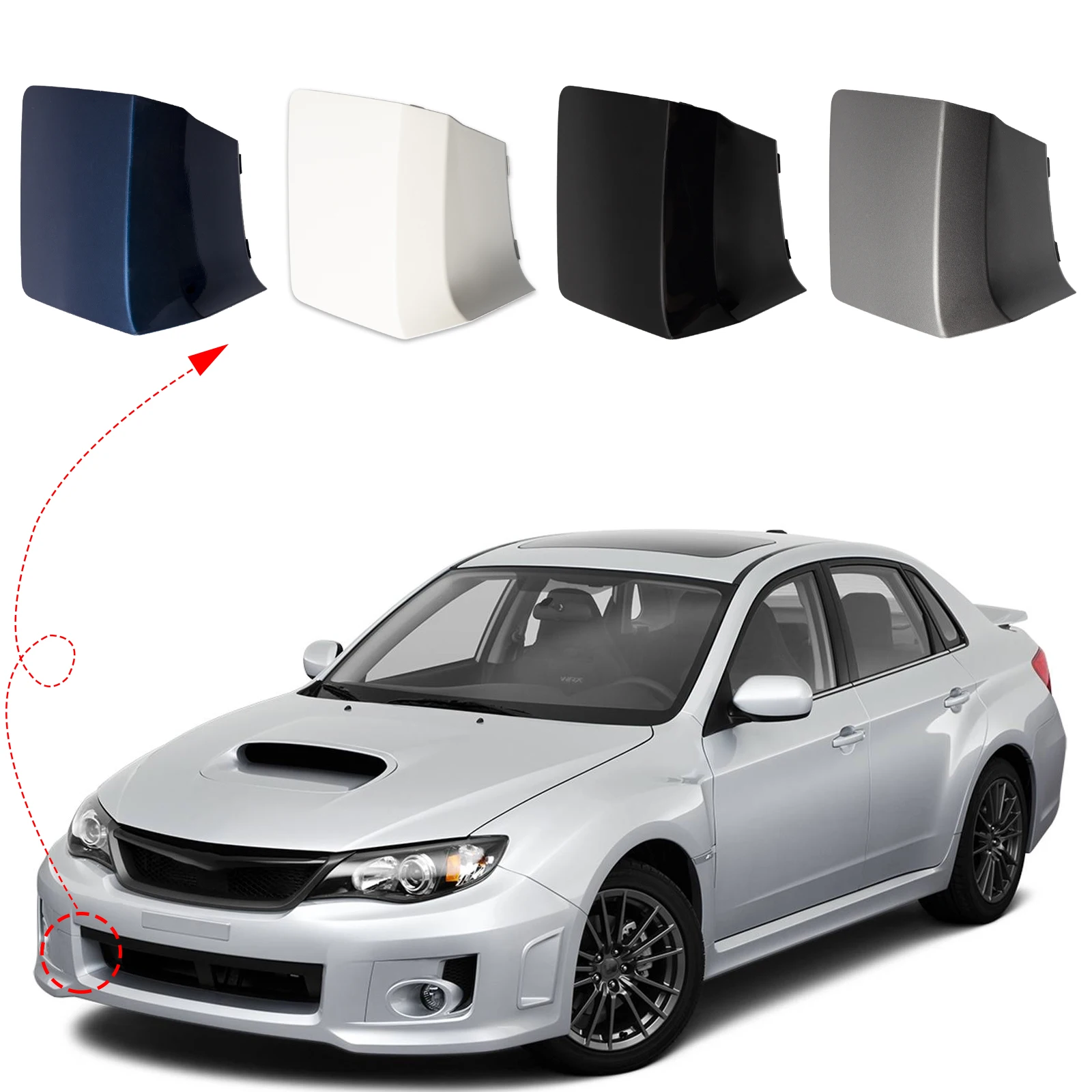 

Front Bumper Tow Hook Cover Cap Towing Eye For Subaru Impreza WRX STi Accessories 2011 2012 2103 2014 57731FG330