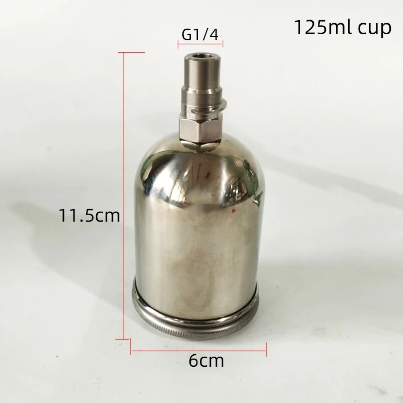 Suitable for SATA airbrush 4400 gun pot stainless steel 125 ml small repair gun can