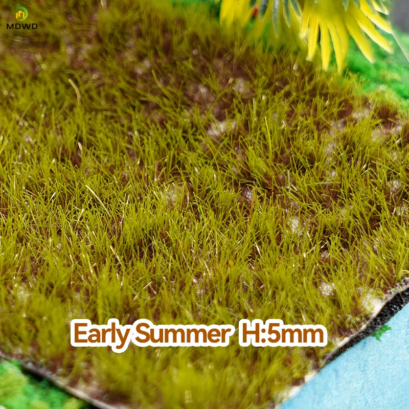 Plantas artificiales en racimo de césped en miniatura de 5mm para Ho N Diy, ferrocarril de modelado/vuelo/paisaje de juego de guerra/diseño de mesa/Diorama