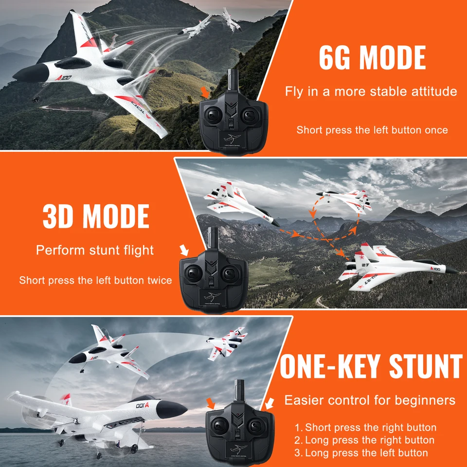 SucceBuy SU27 RC Plane 2.4G Remote Control Flying Model Glider