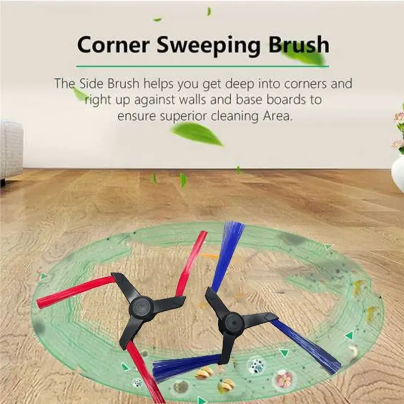 【كرنيفال عيد الميلاد】3 قطعة فرشاة دوارة وفرشاة جانبية بديلة لـ Dyson Spot + فرك AI أجزاء المكنسة الكهربائية الروبوتية الجانب الرئيسي Br