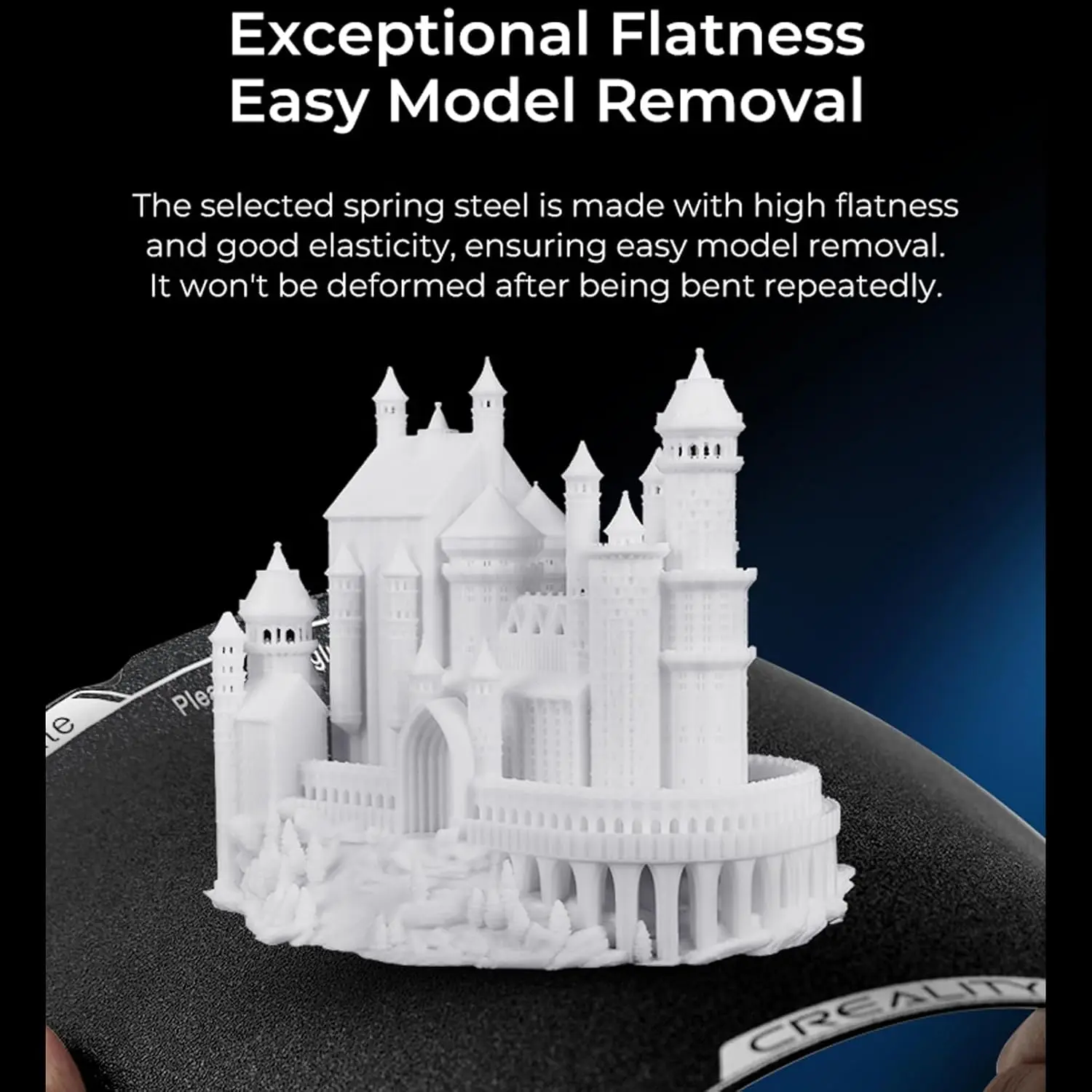 

Creality K1C Texture PEI Build Plate Kit 3D Printer Heat and Wear Resistance Textured PEI Spring Steel Plateform Wipe Nozzle