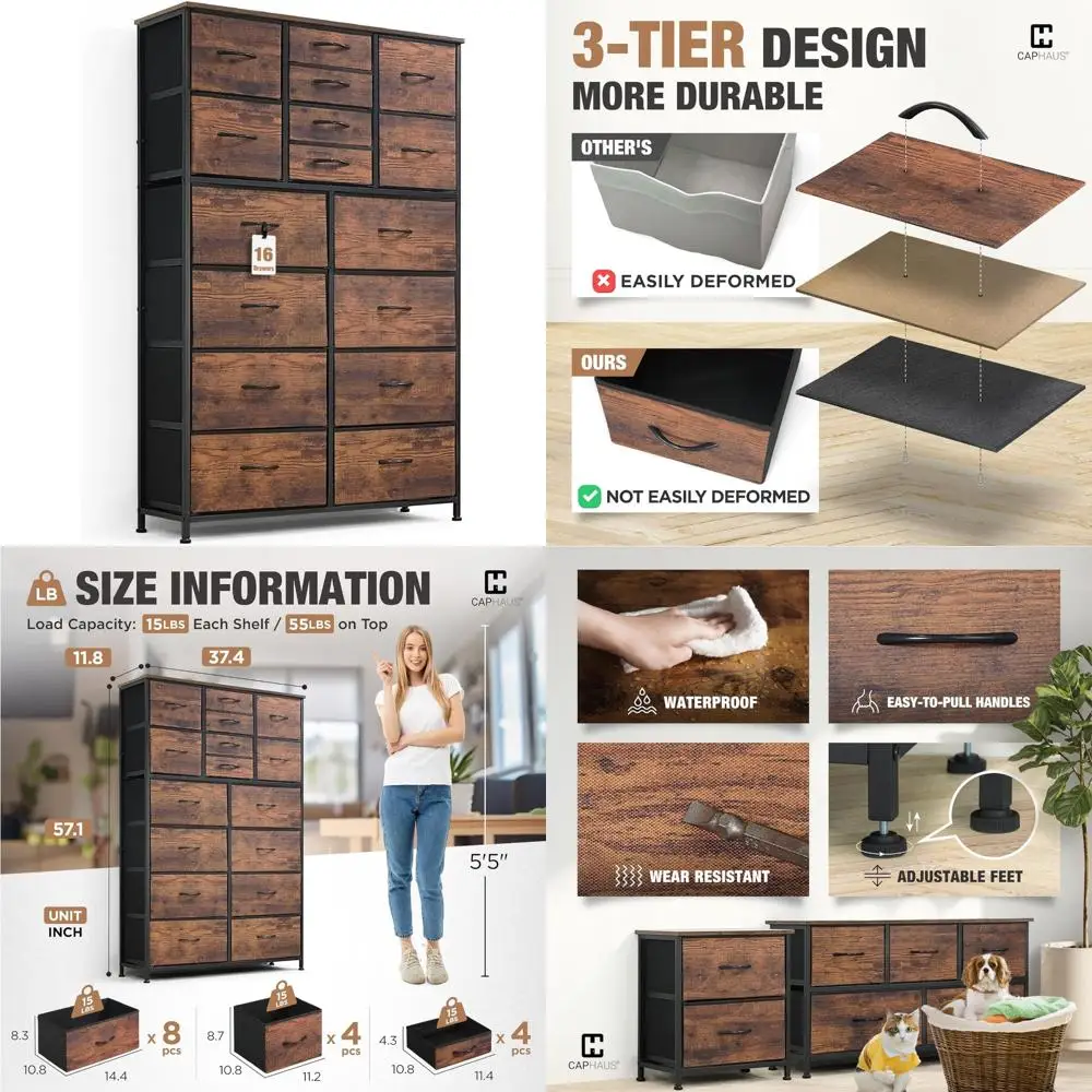 Fabric Bin Drawer S…