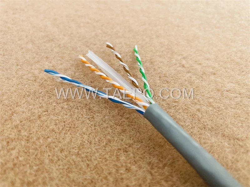 Cat6 LAN 케이블 네트워크 UTP FTP SFTP 23 AWG 4 쌍 솔리드 베어 구리 벌크 이더넷 케이블, 305 미터 박스