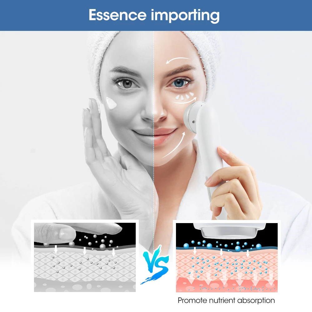 Ems Microcurrent Schoonheidsapparatuur Lichte Huidverjonging Gezichtslift Anti-Aging Gezichtsmassage-Essence-Import