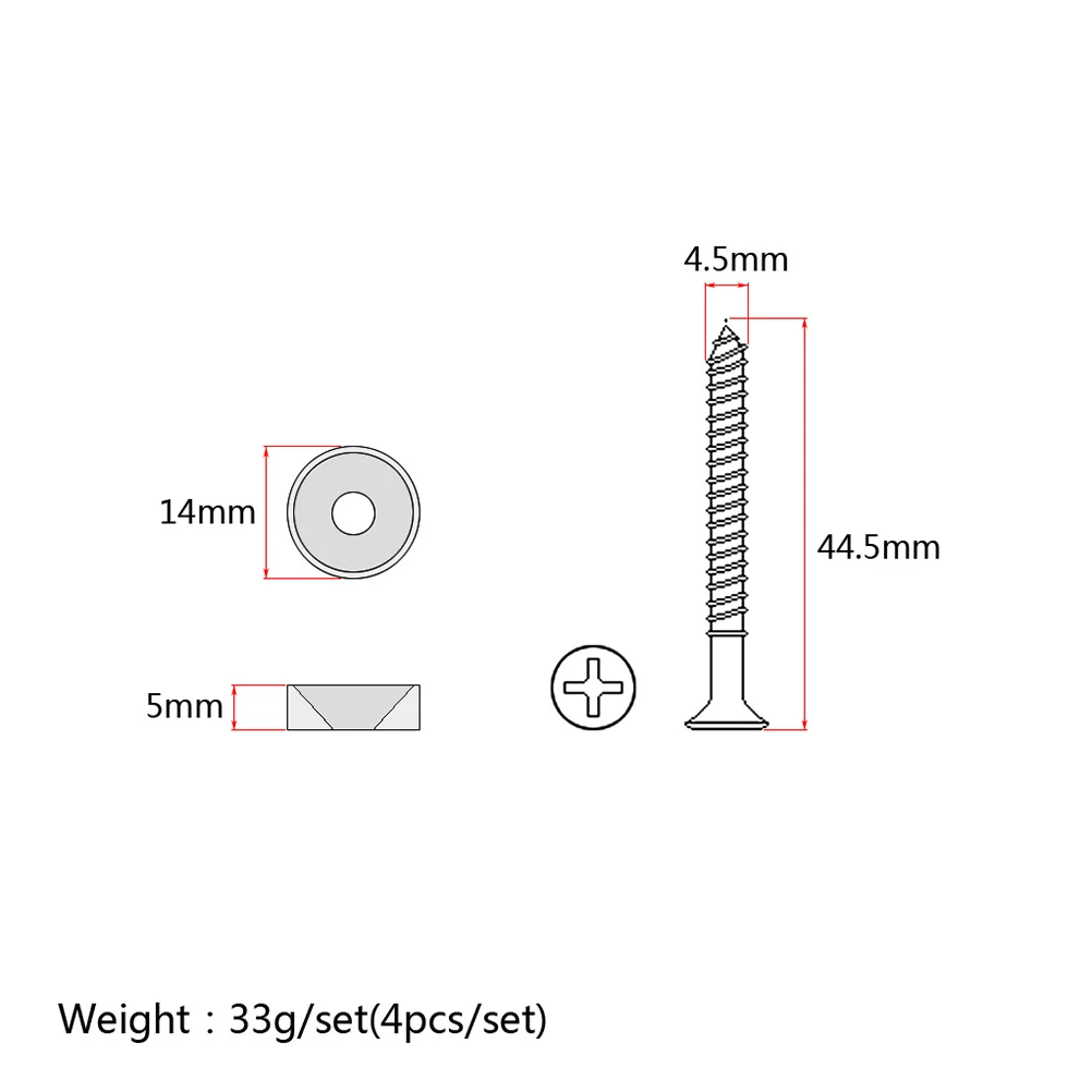 

4Pcs Press Studs for Guitar Neck Joint Bushings Bolt High Quality Metal Ferrules Solid Reliable Connection for Bass Electric
