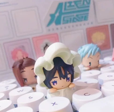 

【In Stock】Genuine Alien Stage Sunny Doll Series Blind Box Mechanical Keycaps Cute Ivan Luka Mizi Till Toy Gift Halloweentrend