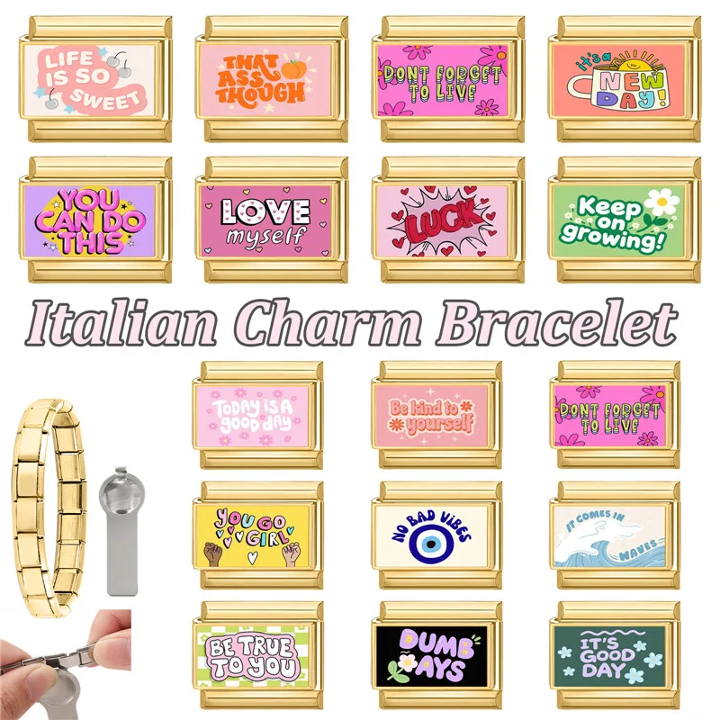 جديد جميل الحيوانات الأليفة القطط والكلاب وصلات سحرية إيطالية تناسب 9 مللي متر سوار الفولاذ المقاوم للصدأ النساء الرجال DIY بها بنفسك صنع المجوهرات