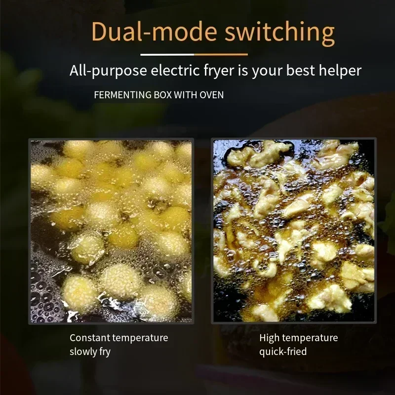 Fritadeira elétrica duplo cilindro, máquina de batatas fritas, lanche, lanche, grande capacidade, comercial