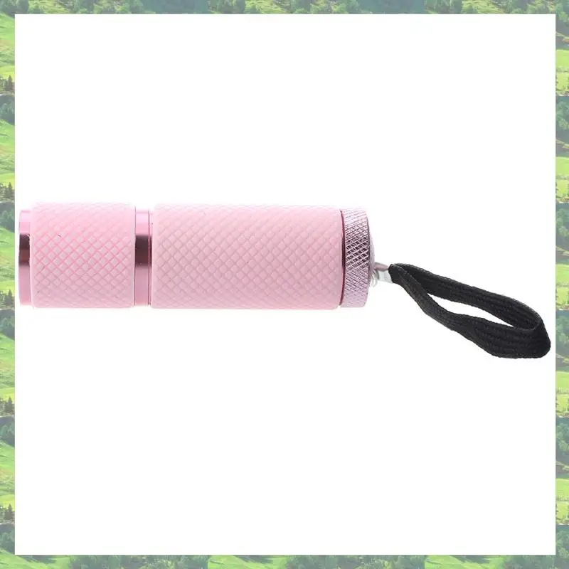 Flash Trend 5X Outdoor Mini Pink Rubber Coated 9-LED Flashlight Torch