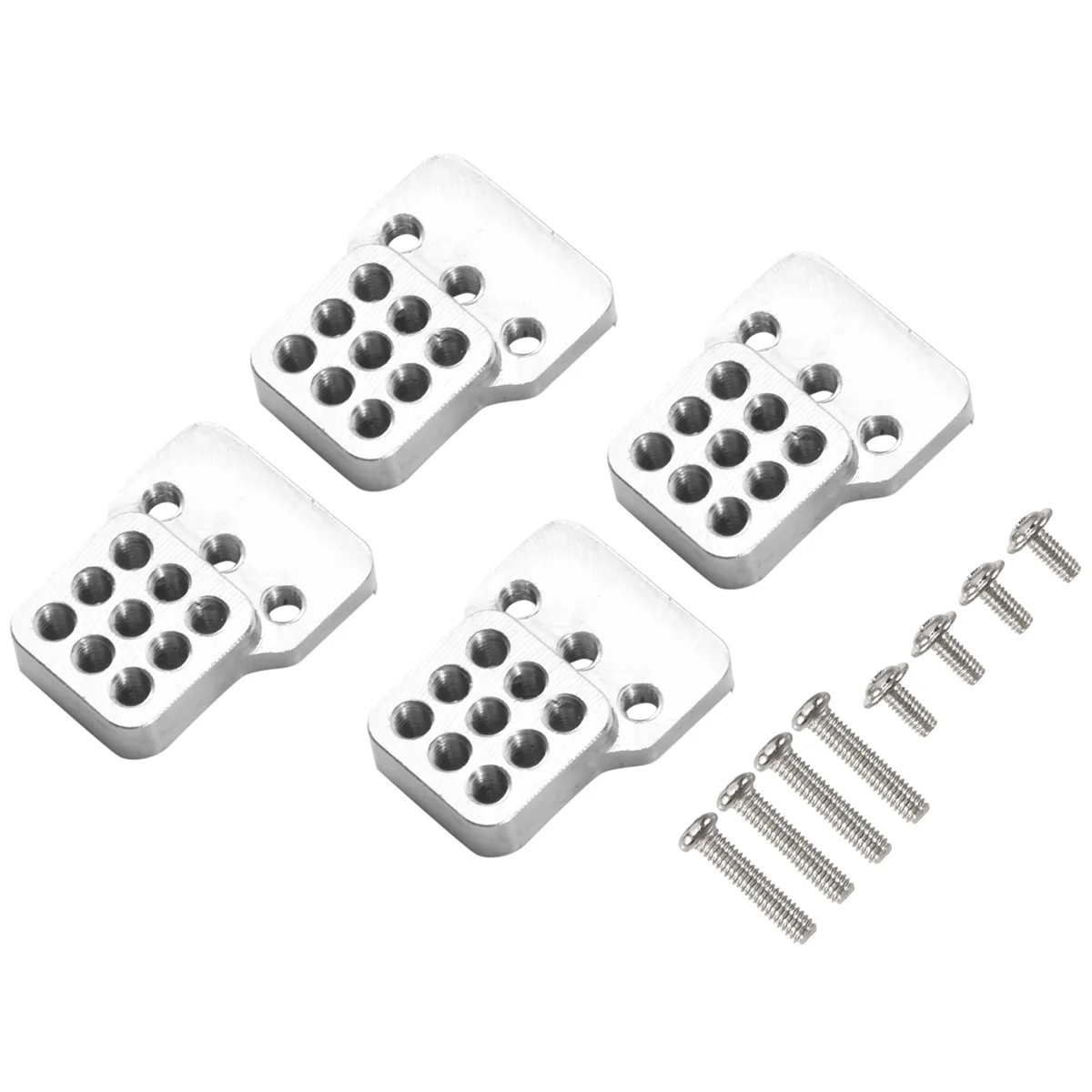 BAAA-4Pcs RC سيارة معدنية صدمة برج قوس أطقم امتصاص الصدمات تمديد مقعد ل 1/16 WPL C-14/C-14K/C-24/C-24K شاحنة على الطرق الوعرة