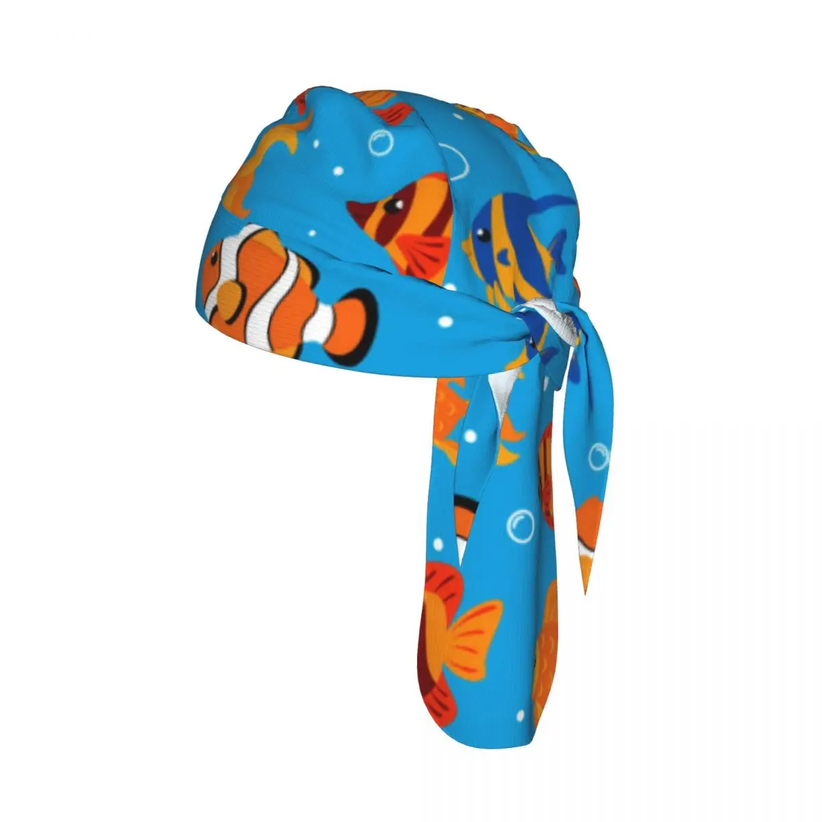 

Bicycle Headband Cap Fish Pattern Cycling Headscarf Quick-dry Sun-Protective Hat Head Scarf