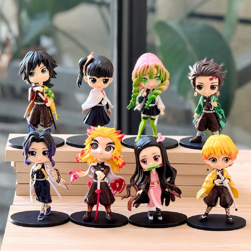 Heiße Anime Demon Slayer Figur Kawaii PVC-Modell Spielzeug Geschenke