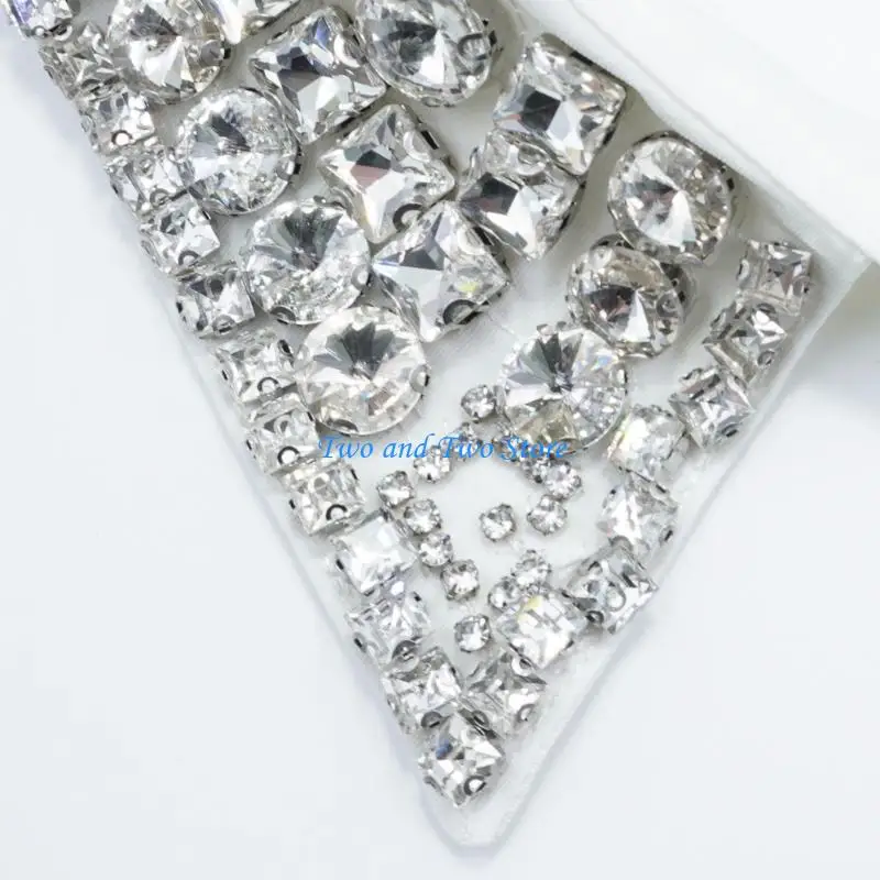 HX6F Elegant Beaded Detachable Collar False Collar for Women Sweater Leisure Wear Fashion Neck Accessory Fashion All Matching