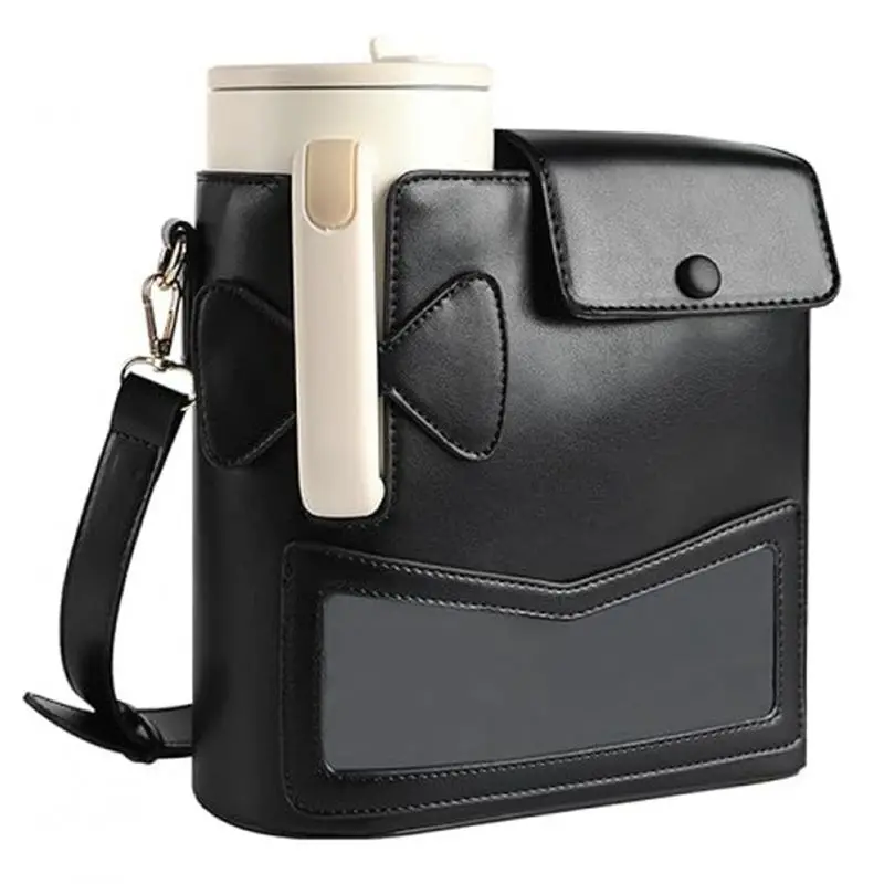 

Новая универсальная сумка-кроссбоди для бутылки с водой, портативный держатель для бутылки с регулируемым плечевым ремнем для использования на улице.