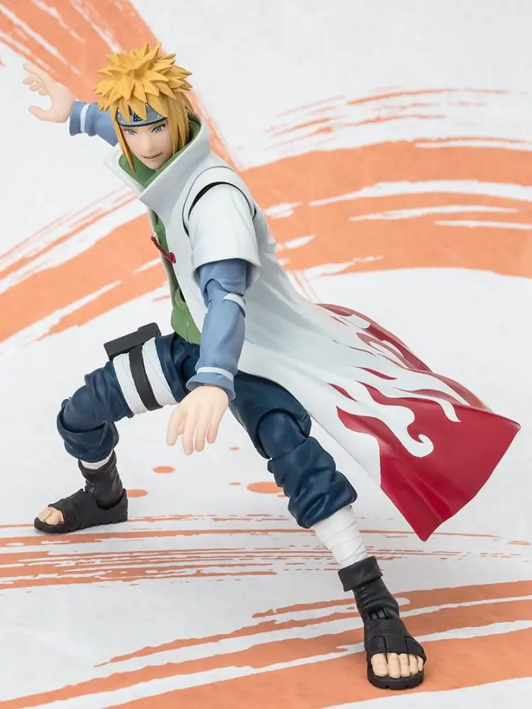 Original echt auf Lager Bandai Shfiguuts Anime Narutop99 Namikaze Minato Action figur Sammler modell Ornament Dekoration