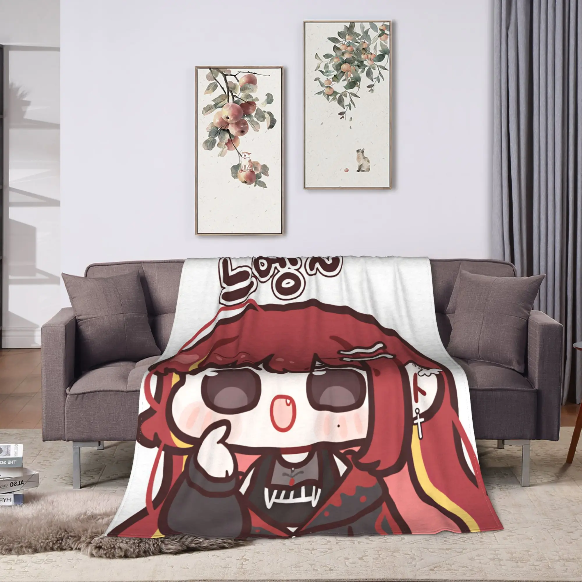 Warm Soft Blanket Picnic Akane Lize Singer Bedding Throws  Flannel Bedspread For Bedroom Fluffy Sofa Bed Cover