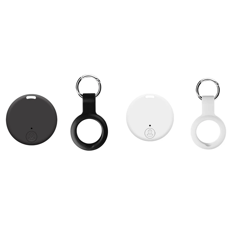 

Mini GPS Tracker Wireless Bluetooth 5.0 Anti-Lost Device Smart Locator Pet Key Wallet Tracker With Silicone Case Black