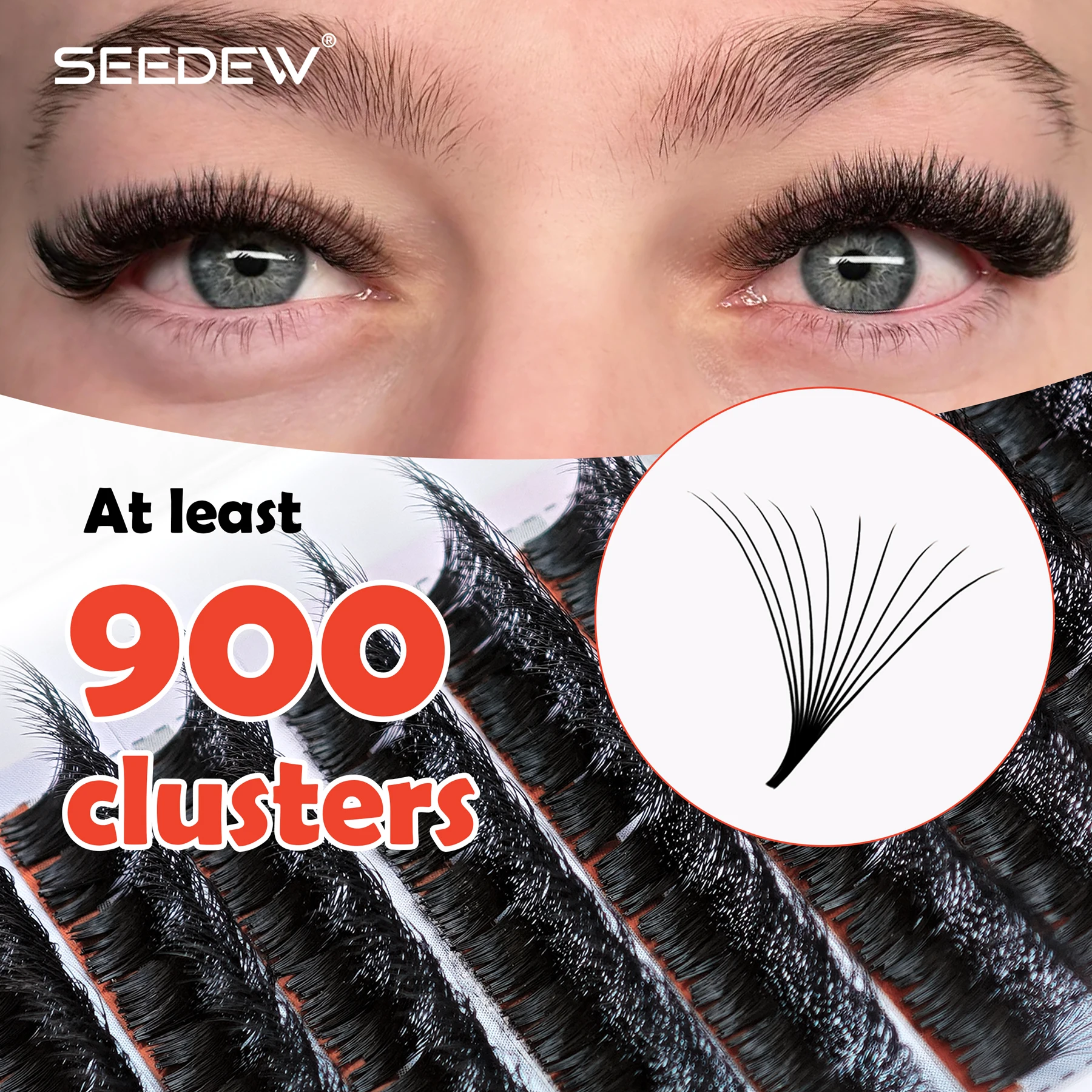 

Наращивание ресниц SEEDEW 900 Clusters: легкое формирование пучков, быстрое раскрытие, автоматическое высококачественное объемное наращивание ресниц.