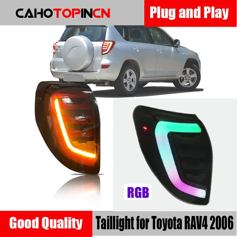 

LED Tail Lights For Toyota Rav4 3th GEN 2006-2012 Sequential Animation DRL Car Rear Lamps Assembly