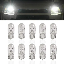 10PCS T10 12V 5W Clearance Light Small Bubble Automotive License Plate Light Instrument Panel Lamp