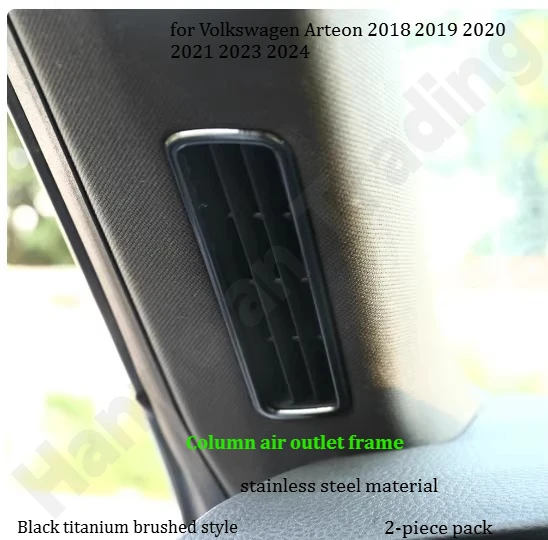 

for Volkswagen Arteon 2018~2024 Glass lift switch panel frame/interior handle sticker/interior modification accessories
