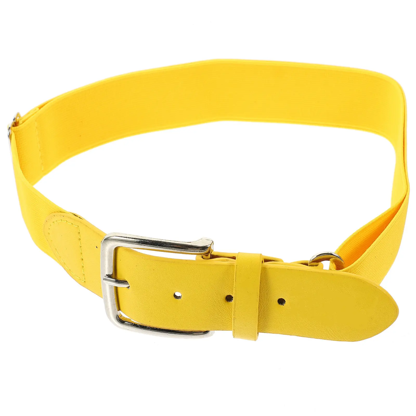 

Adjustable Stretch Baseball Belt Lightweight Elastic Imitation Metal Ring Rust Resistant Suitable for Baseball Softball