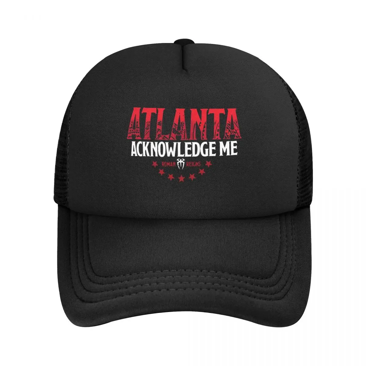 Romans Atlanta Acknowledge Me Reigns Trucker Caps Men Women Fashion Hats Trucker Worker Cap Sun Hats Mesh Baseball Caps Summer