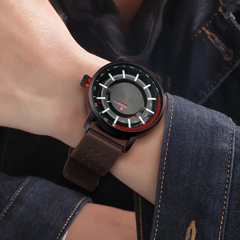 UTHAI CQ203 nuovo orologio sportivo da uomo con quadrante grande, tendenza della moda casual, orologio al quarzo impermeabile multifunzionale per uomo