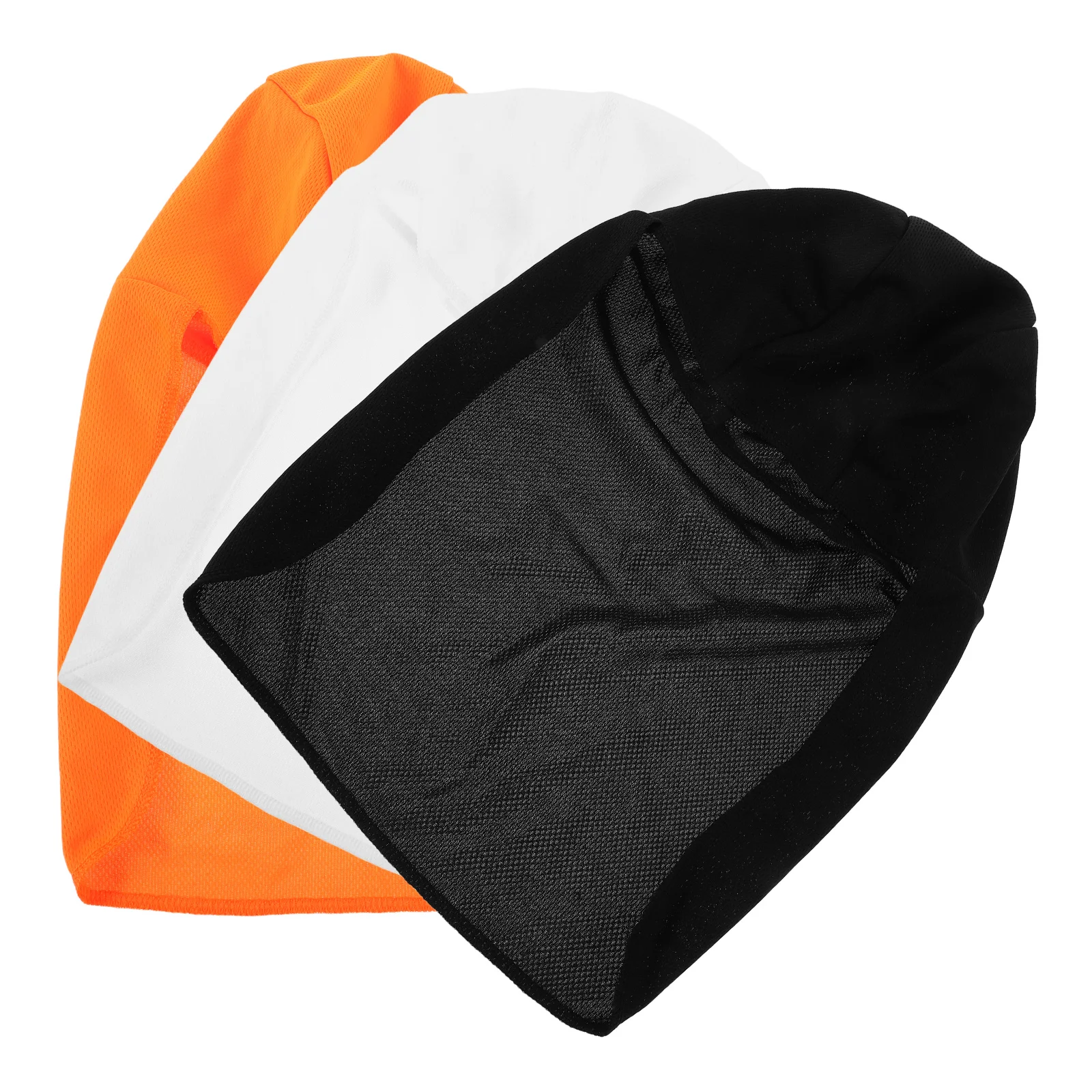 

3pcs Cycling Cap Cooling Breathable Neck Shade Ear Warmth Fishing Hat for Men Winter Sports HeadwearHelmet Sweat Cap